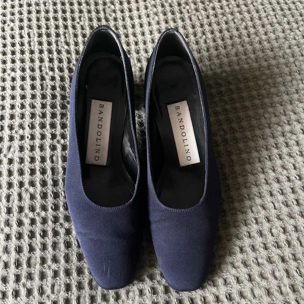 Bandolino Navy Block Heel